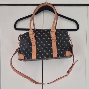 Stylish Black and Tan Handbag